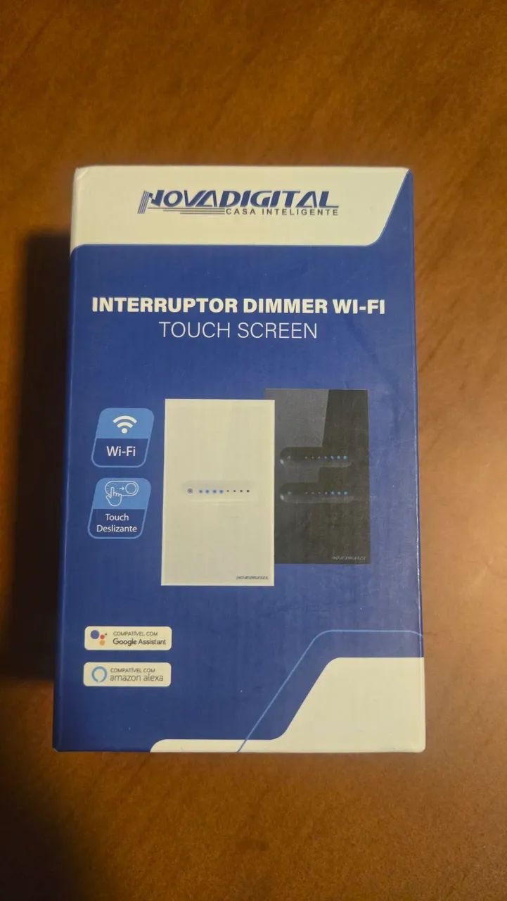 Interruptor Dimmer WiFi Touch Screen - WiFi da Nova Digital 