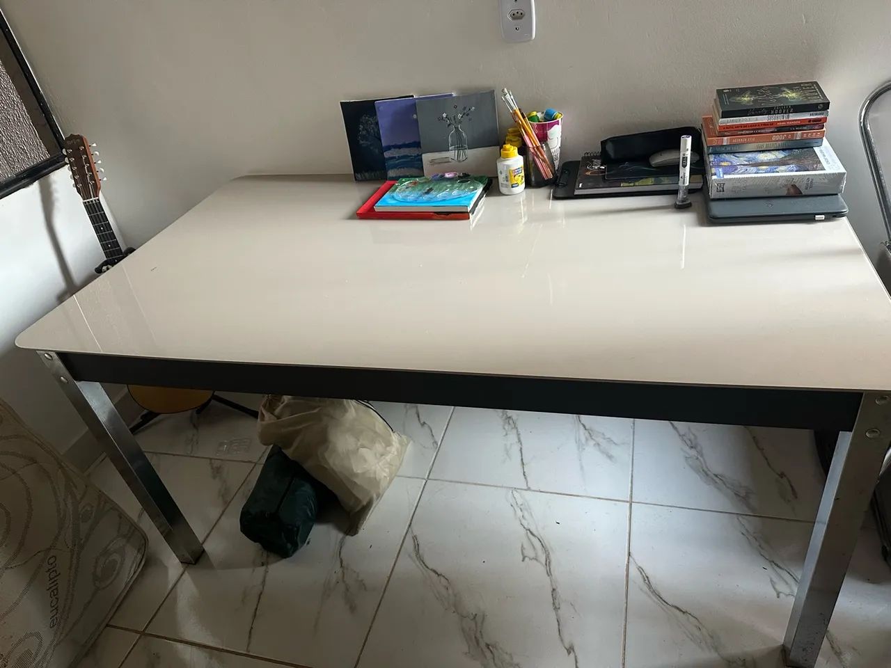 Mesa de jantar com tampo de vidro  - Foto 3