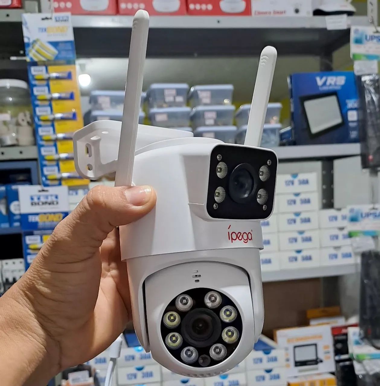 camera ip wifi externa lente dupla a prova d'água  - Foto 3