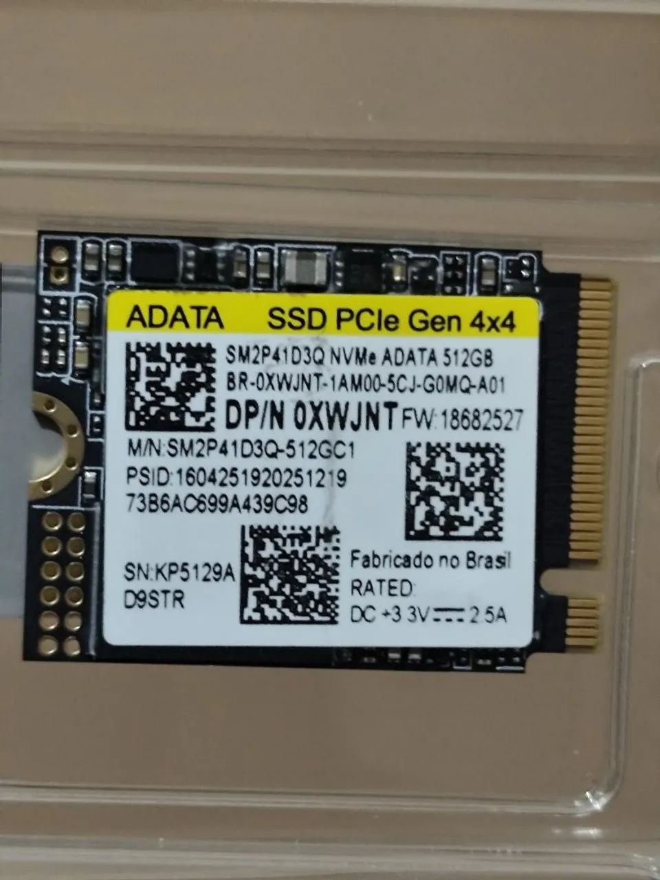 NVME Gen 4X4 512GB