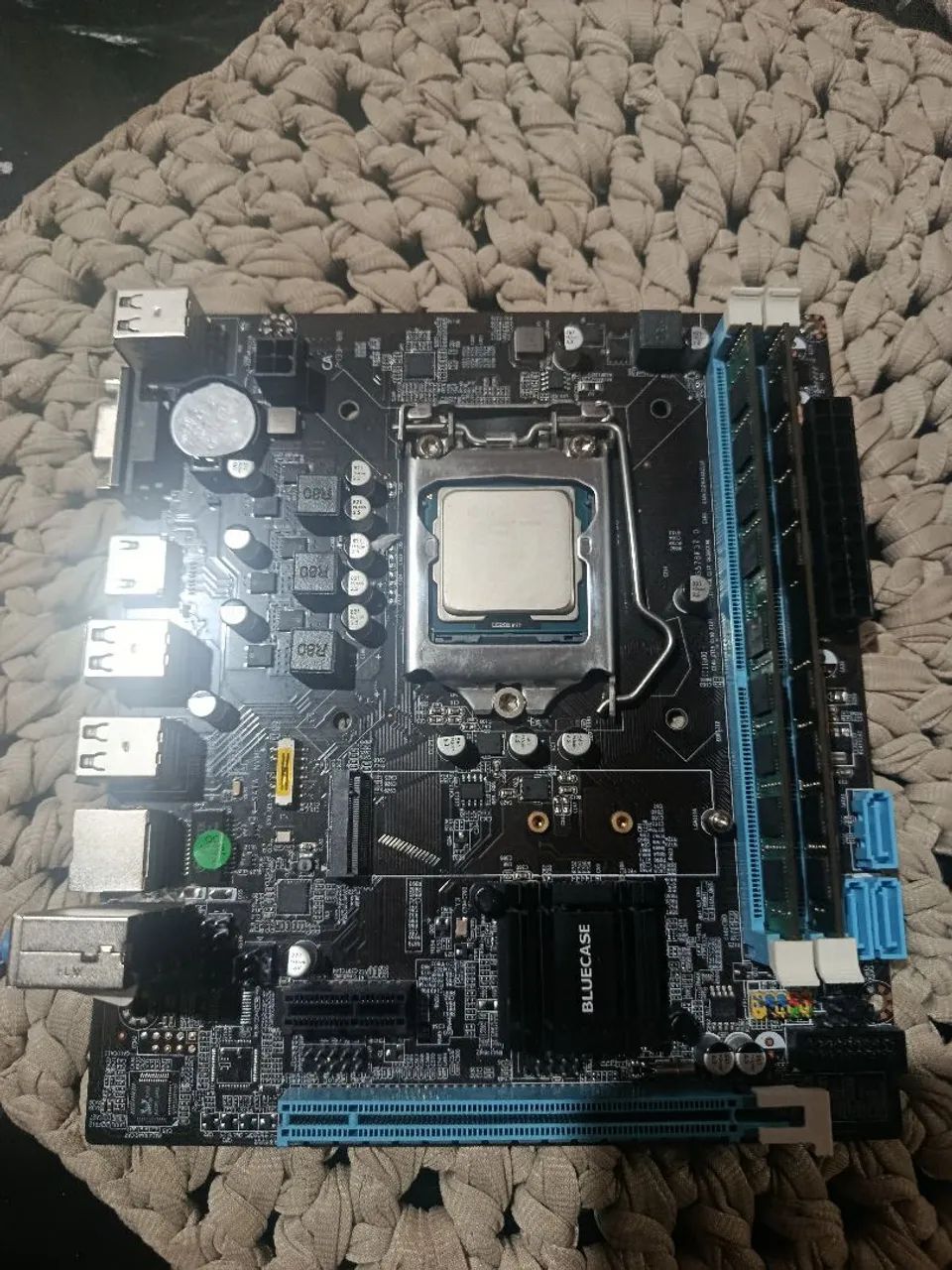 Kit placa mãe+processador+memória ram 