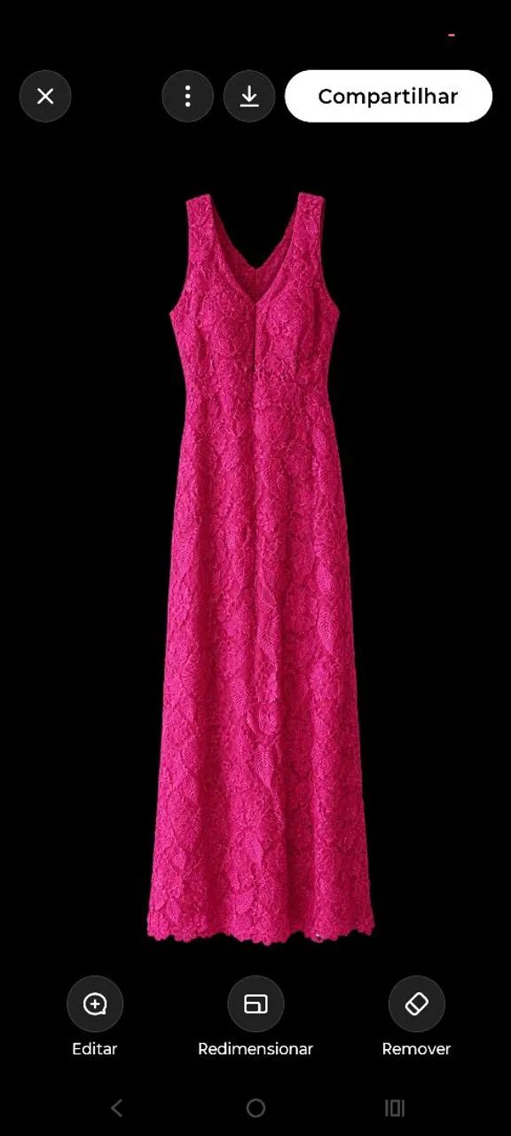 Vestido festa pink M