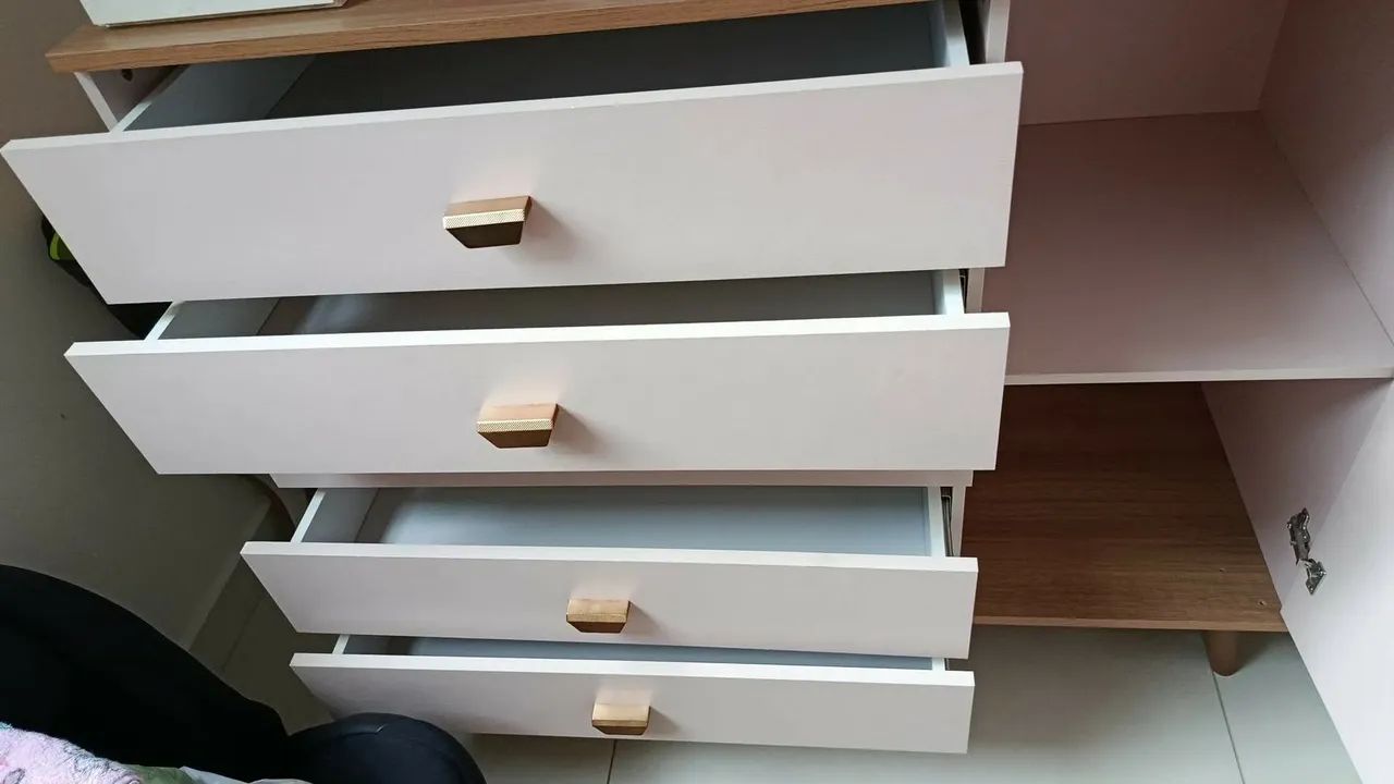 Cômoda Rosa em MDF  - Foto 3