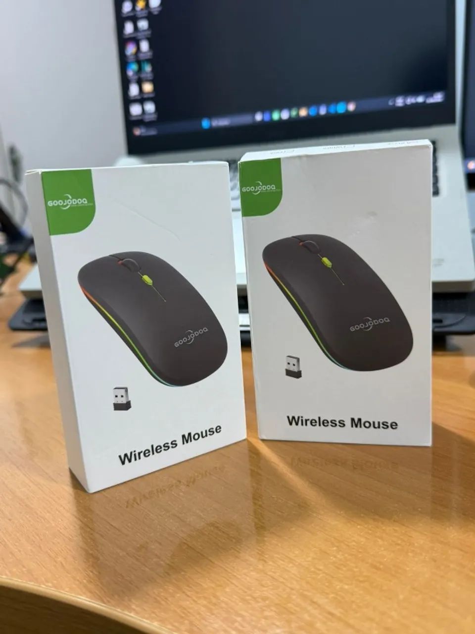 Mouse Sem Fio Wireless USB com Iluminação Colorida para PC e Notebook - Foto 4