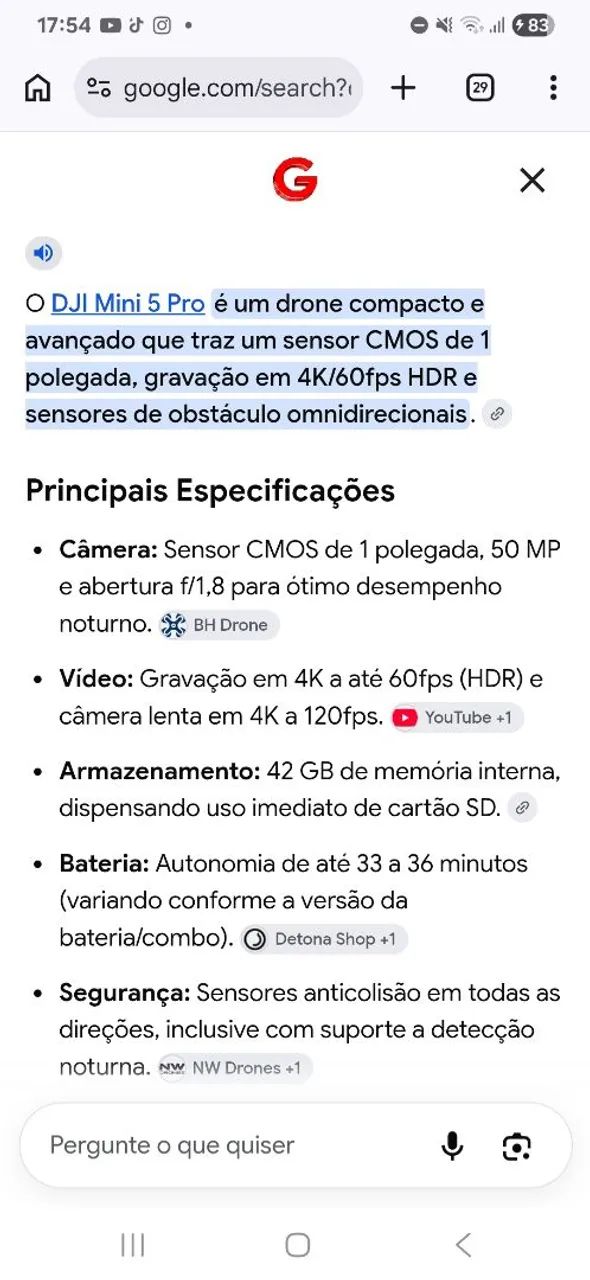Drone DJI MINI 5 PRO - Foto 4