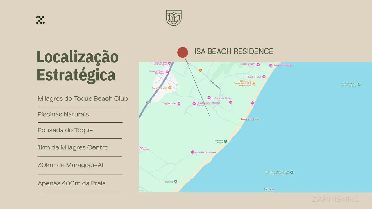 SÃO MIGUEL DOS MILAGRES -  Flat 31 m² com 1 quarto a 400m do mar - Foto 5