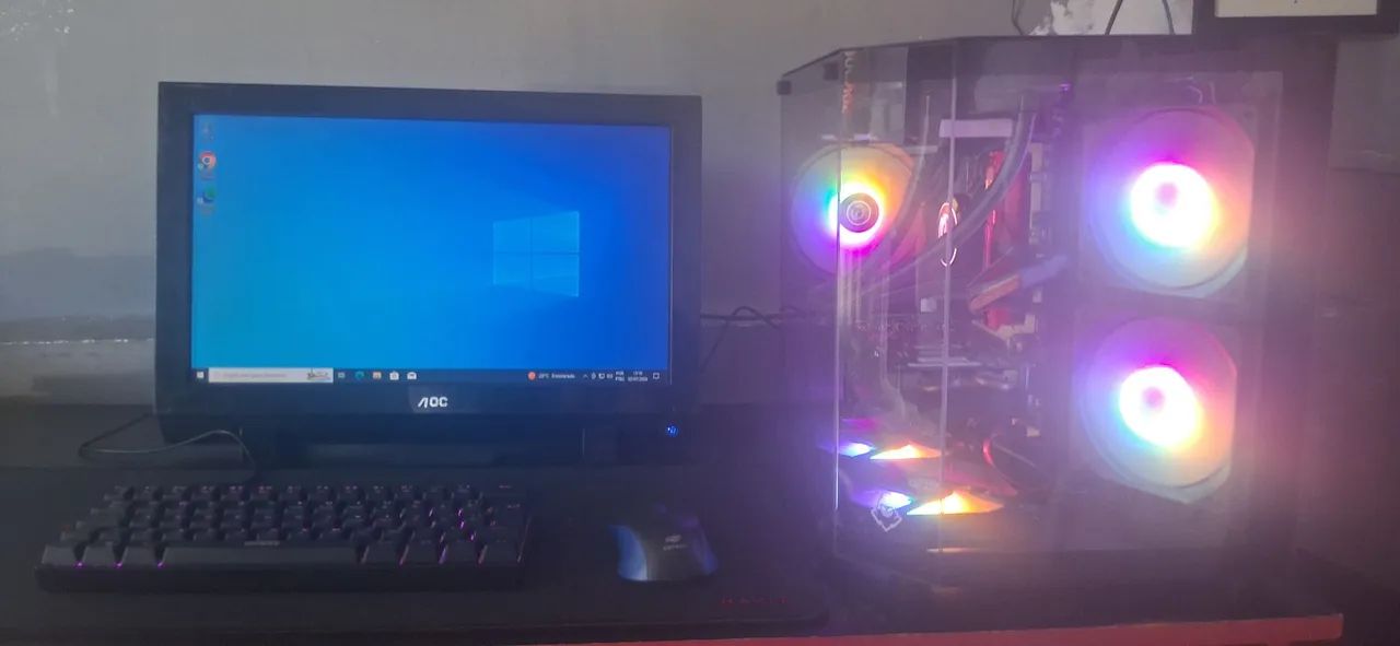 Pc Mid-End i3 8gb RAM watercooler 80 Plus Gold completo - Foto 4