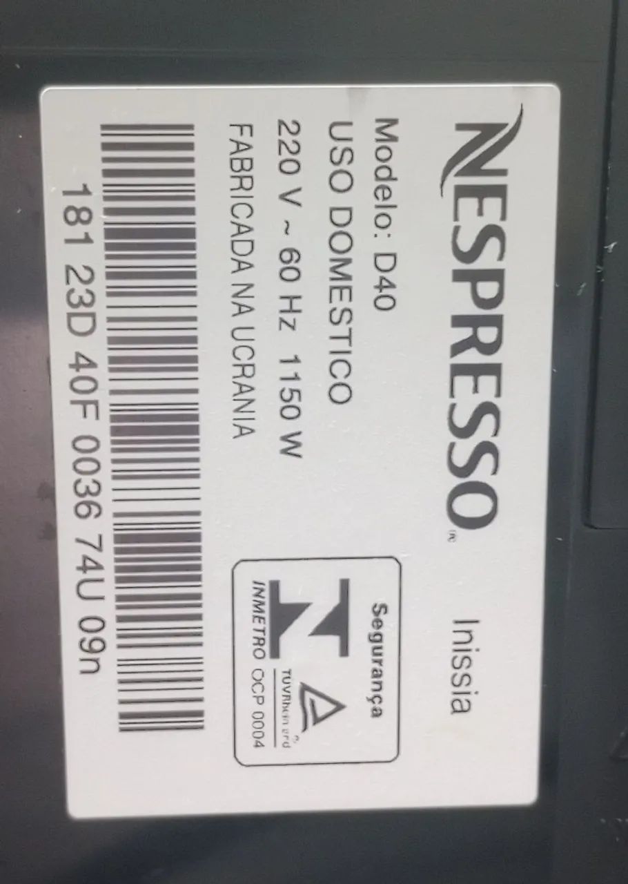 Cafeteira Nespresso Inissia D40 - Foto 2