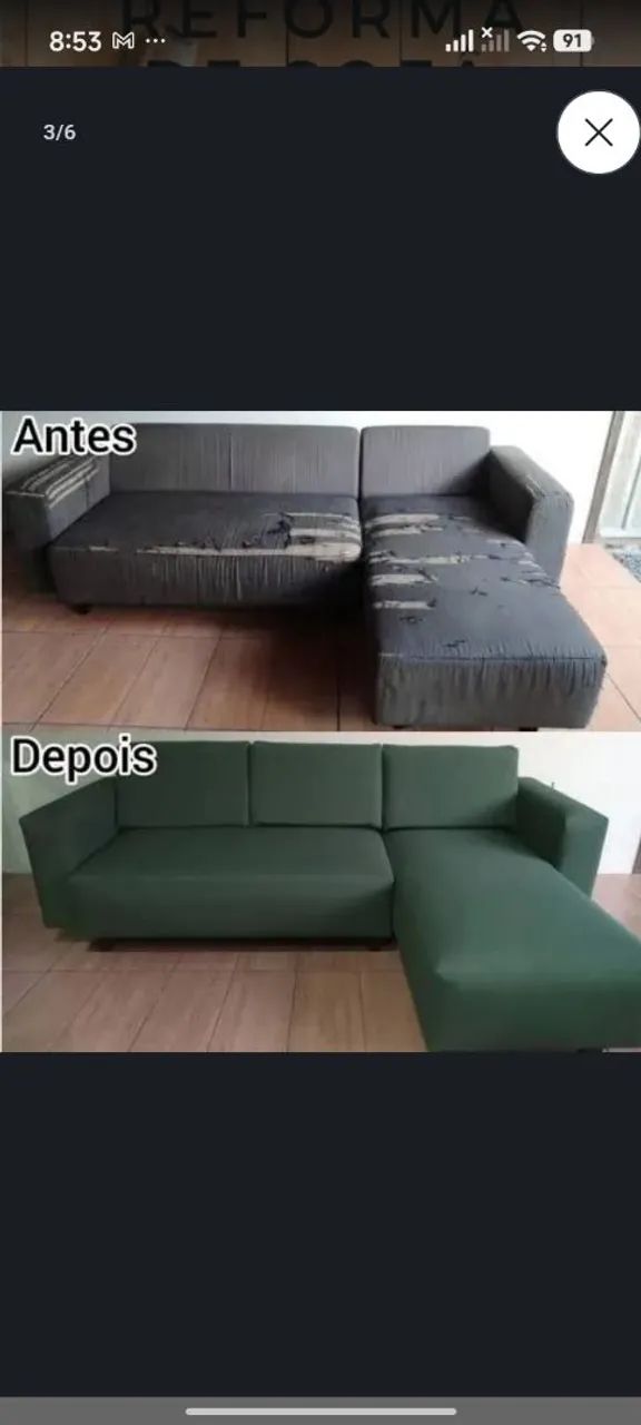REFORMA-SE SOFA EM GERAL ORÇAMENTO PELO ZAPIU 75.99200.5384 - Foto 3