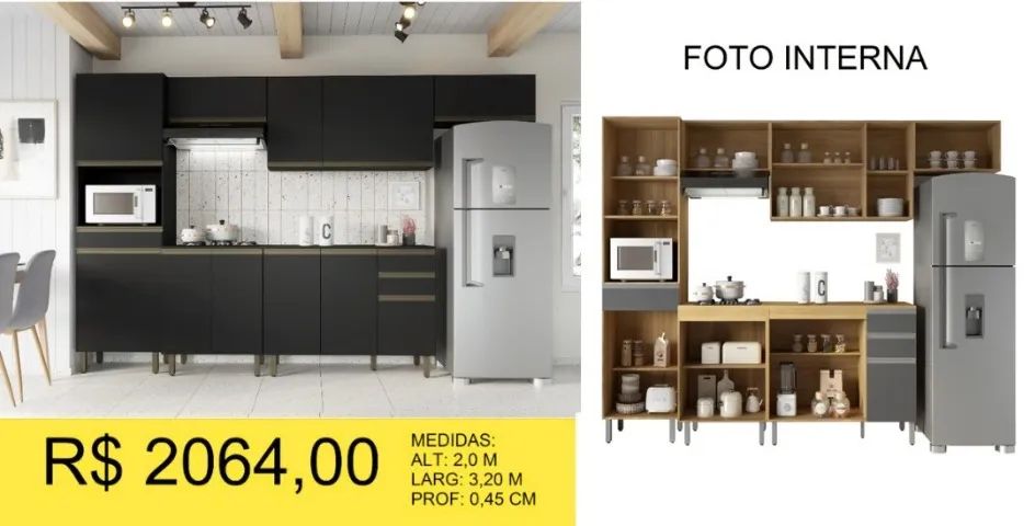 ARMARIO DE COZINHA A PRONTA-ENTREGA 