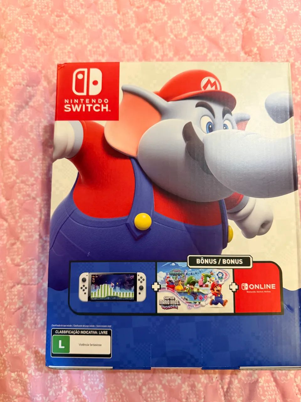 Nintendo Switch Oled + Mario Wonder + 3 meses switch on-line - DESBLOQUEADO - Foto 2
