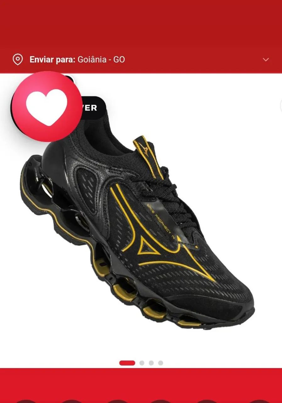 Tênis Mizuno prophcy 14 Gold  - Foto 2