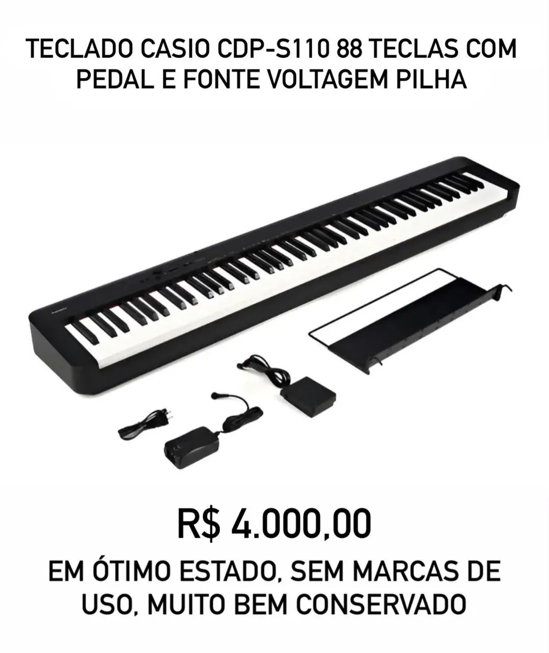 Piano elétrico Casio 