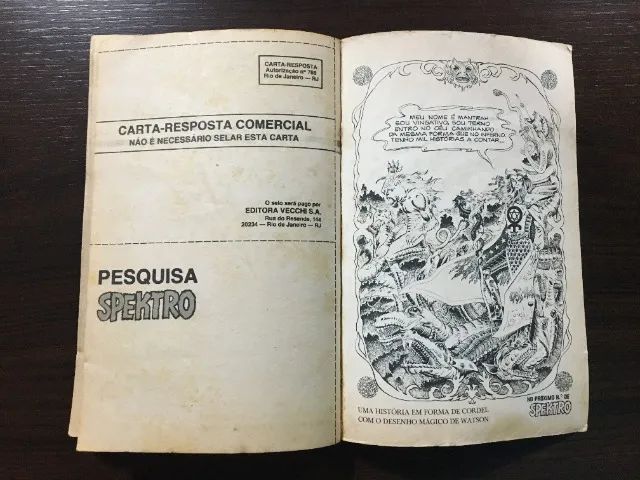Spektro - A Revista do Terror Nº 14 A Fúria dos Orixás! 1980 HQ