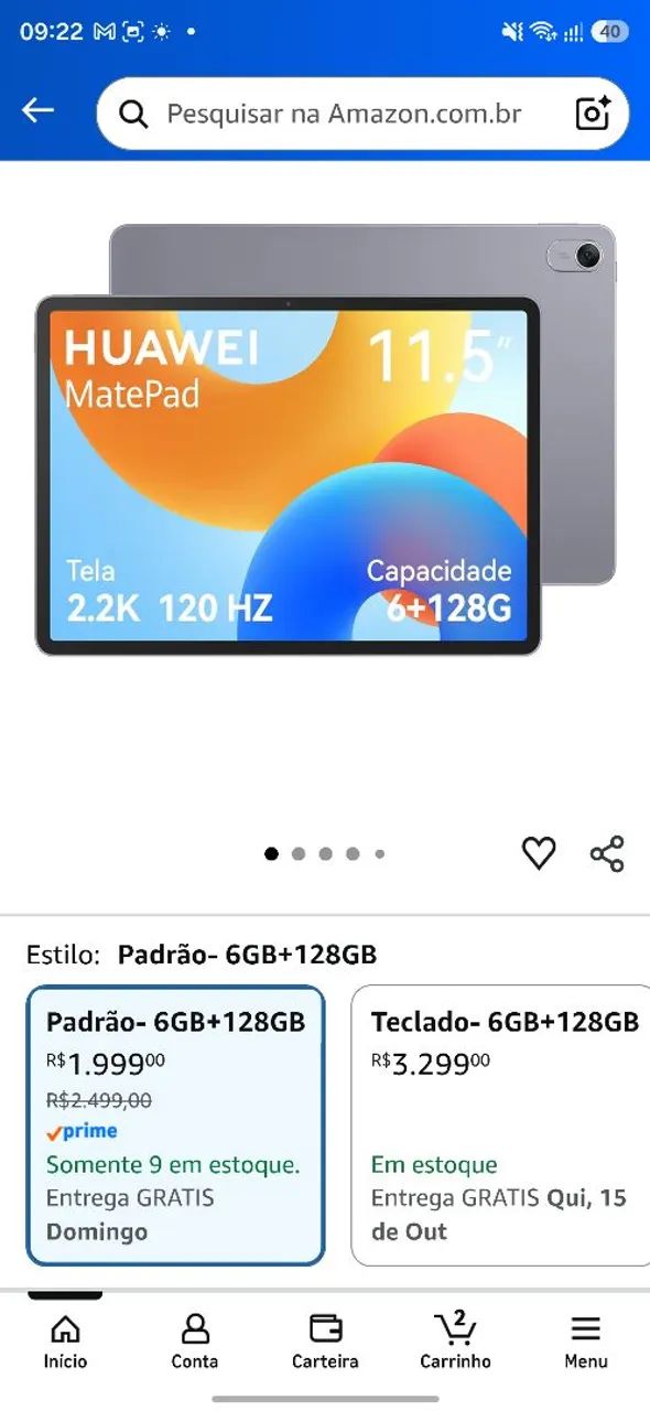 Tablet Hauwei mate pad 11.5  nota+garantia