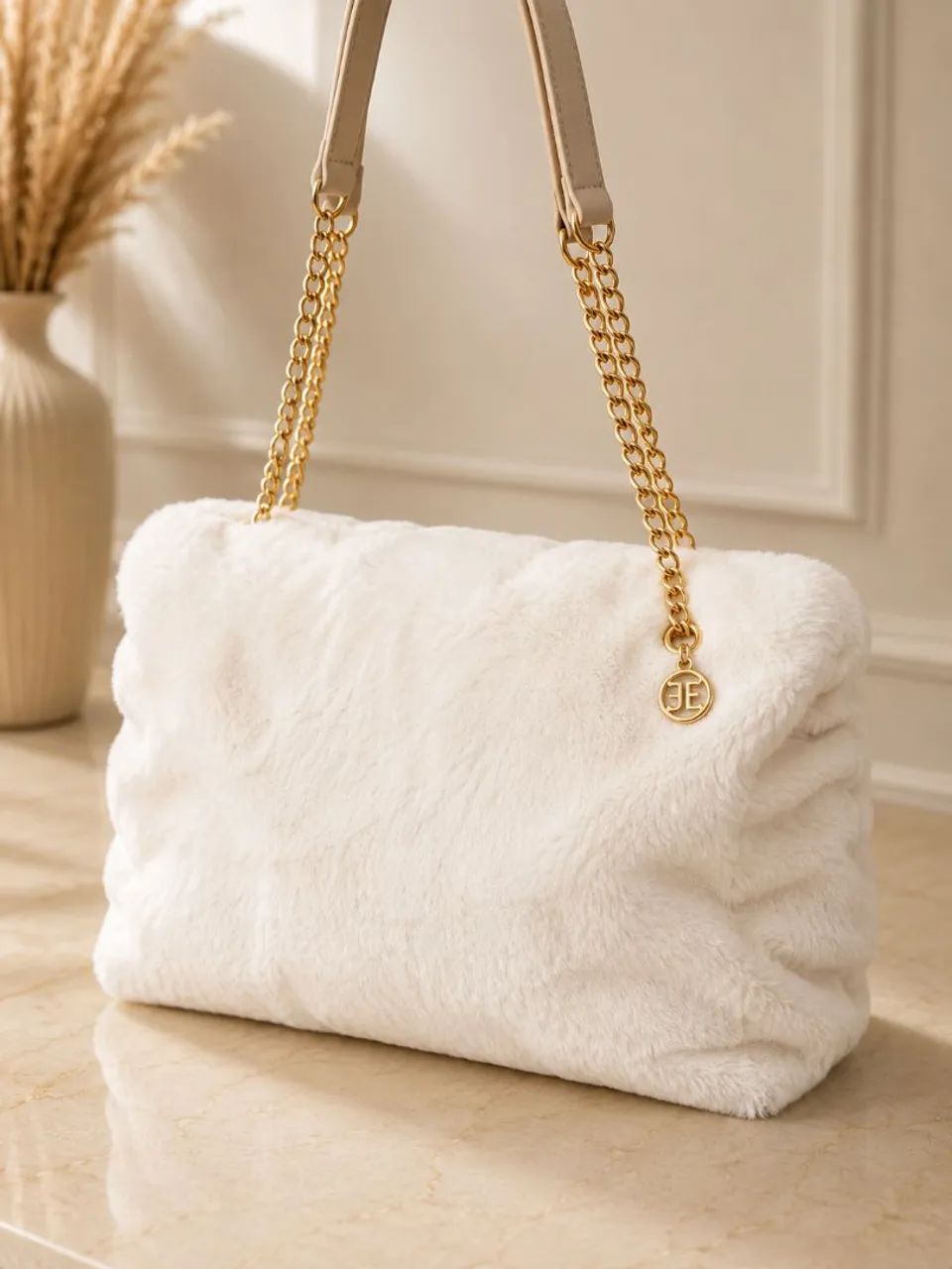 Bolsa de ombro branca Jorge Bischoff - Foto 4