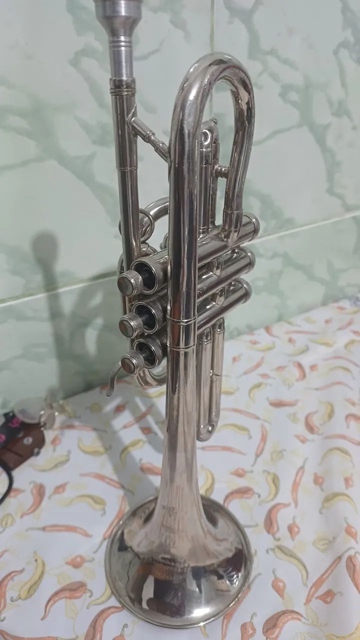 Trompete cornet scavone em si e em dó  - Foto 3