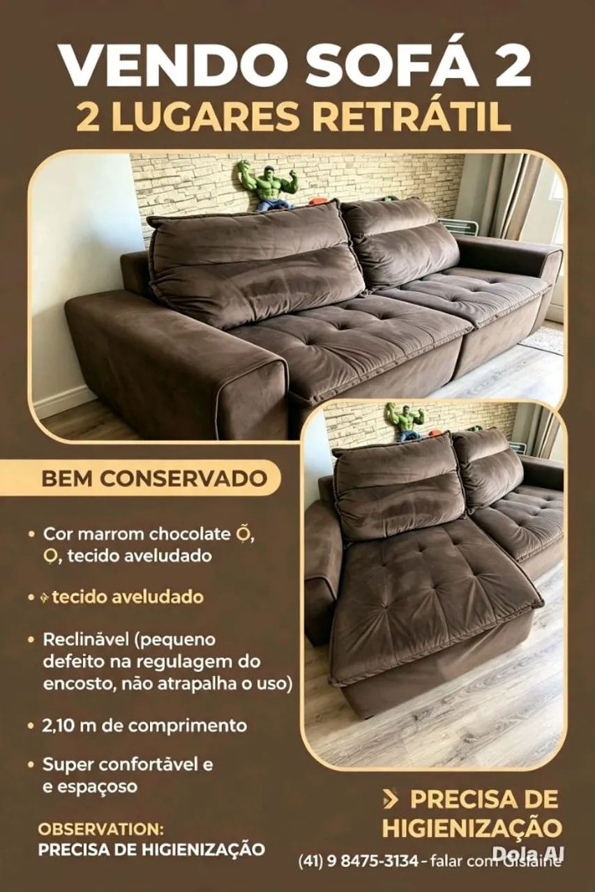 Sofá retrátil 