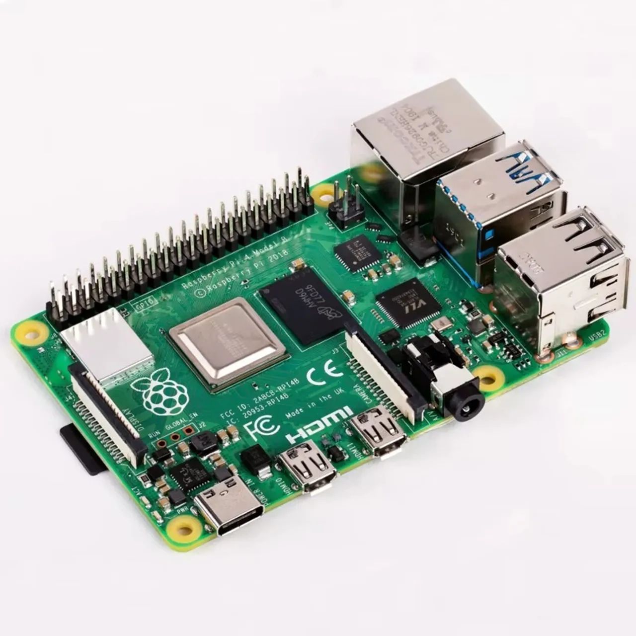 Raspberry Pi 4 Modelo B, 4GB BCM2711, Quad Core, Cortex-A72 ARM WiFi, Bluetooth 5.0