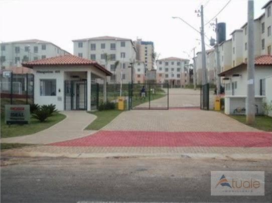 Apartamento com 3 dormitórios à venda, 50 m² - condomínio pitangueiras - hortolândia/sp