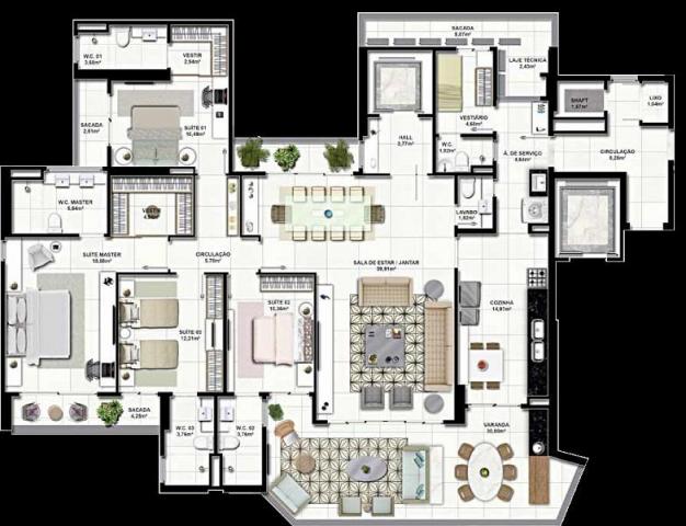 Apartamento com 4 dormitórios à venda, 230 m² por R$ 2.715.300,00 - Meireles - Fortaleza/C - Foto 2