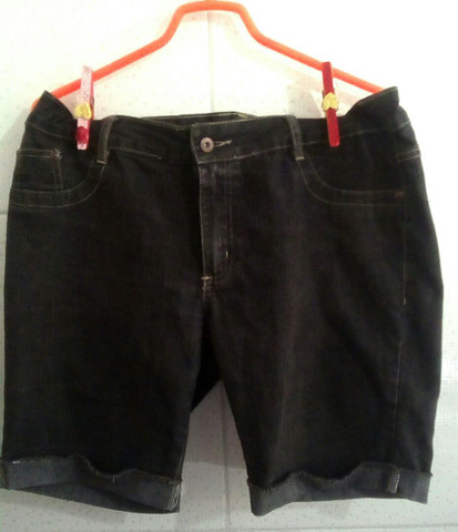 Bermuda Jeans Preta Usada 46 Roupas E Calcados Centro Nilopolis Olx