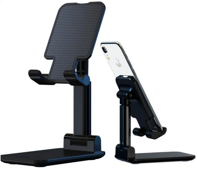 Suporte Celular Smartphone Mesa Universal Ajustavel Preto - Foto 2