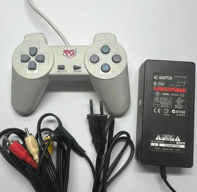 Controle Arcade PS1 / PS2 Cinza - Game Sattion - Gameteczone a melhor loja  de Games e Assistência Técnica do Brasil em SP