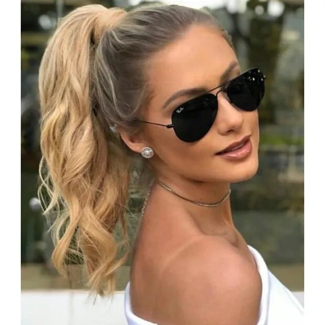 Óculos de Sol Rayban Aviador Clássico - Proteção UV400 - Estilo e Classe - Foto 4