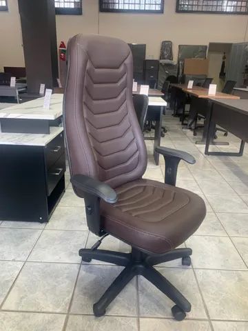 Cadeira Giratoria Presidente Iron Marrom - Foto 2