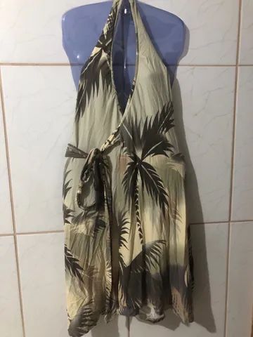 Vestido transpassado de amarrar (P/M)