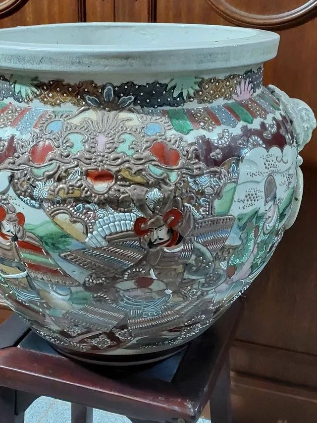 CACHEPOT VASO ANTIGO CHINÊS ESPETACULAR  - Foto 5