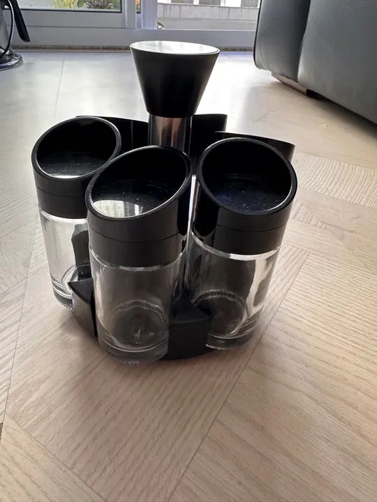 Porta temperos preto Tok Stok