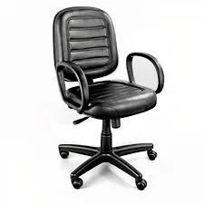 poltronas diretor e presidente para escritorio couro ecologico preto * novas  - Foto 6