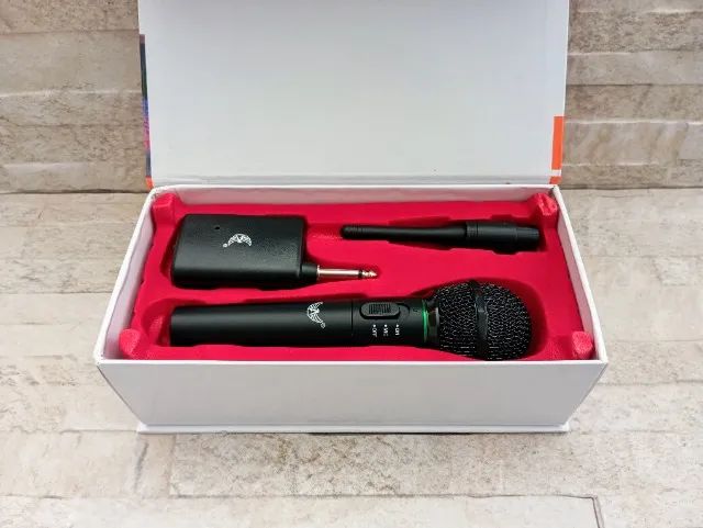 Microfone Altomex Sem Fio Até 30m Som Palestra e Karaokê - Foto 5