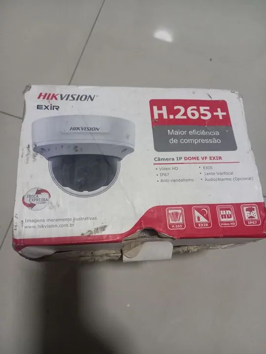Câmera de Segurança IP Dome VF EXIR HIKVISION - H.265+