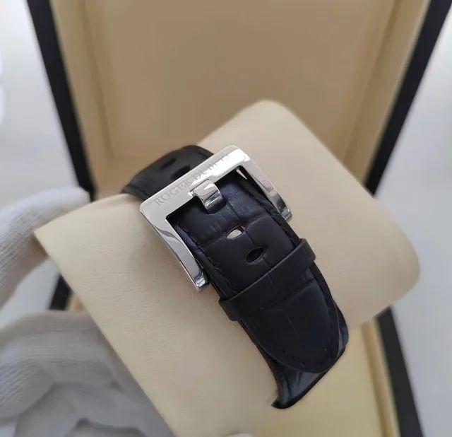 Relogio Roger Dubuis Couro - Foto 4