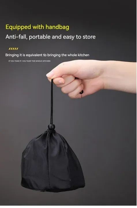 Mini fogão para camping, fogão a gás portátil dobrável, ultra leve, atividades ao ar livre - Foto 5