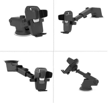 Suporte Celular Gps p/ Carro Veicular Trava Automática Resistente Rotação Base z200  - Foto 3