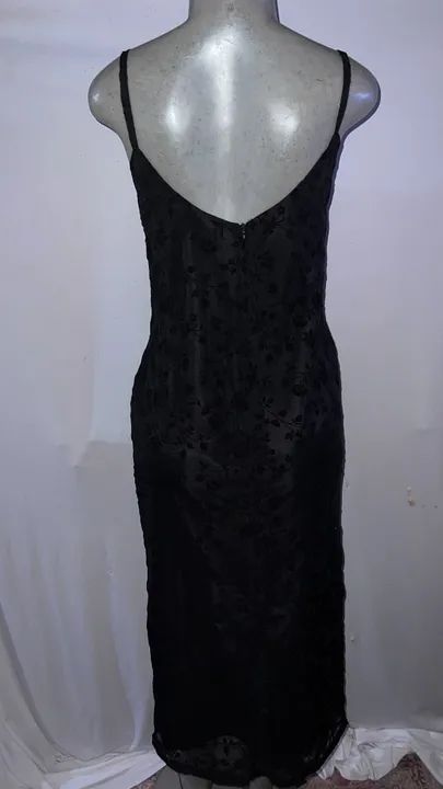 Vestido longo renda, tamanho P - Foto 4