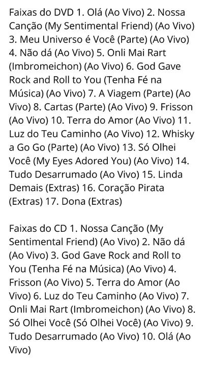 DVD e CD Cruzeiro Roupa Nova em perfeito estado - Foto 5