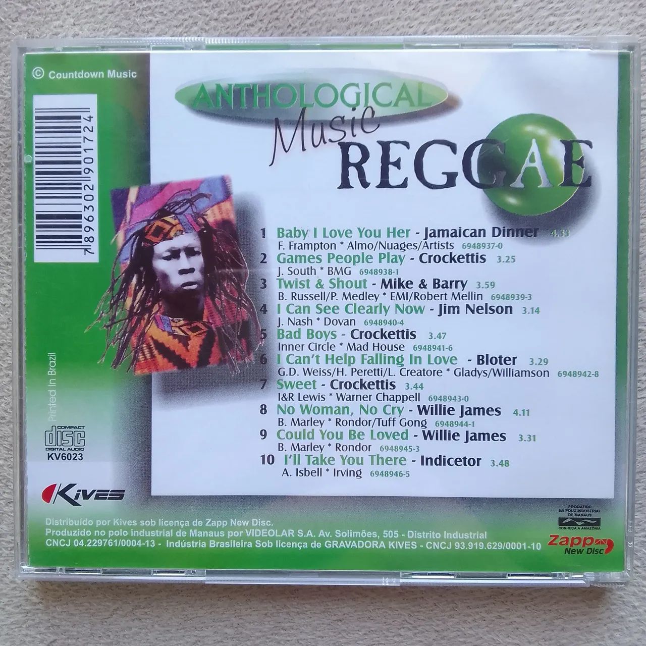 Cd Reggae Músic Anthological  - Foto 2