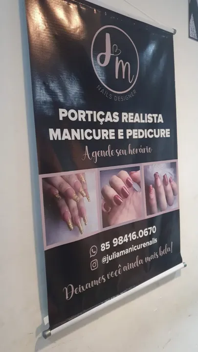 Banner personalizado para divulgação com a sua logomarca em lona