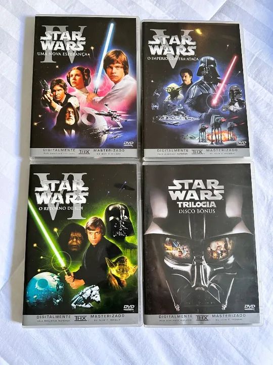 Box Star Wars - Trilogia clássica - DVDs - Foto 5