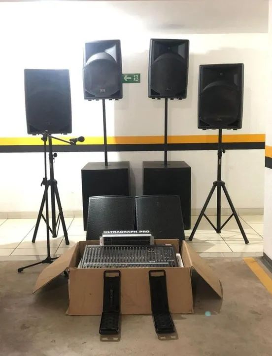 Equipamento de som profissional completo
