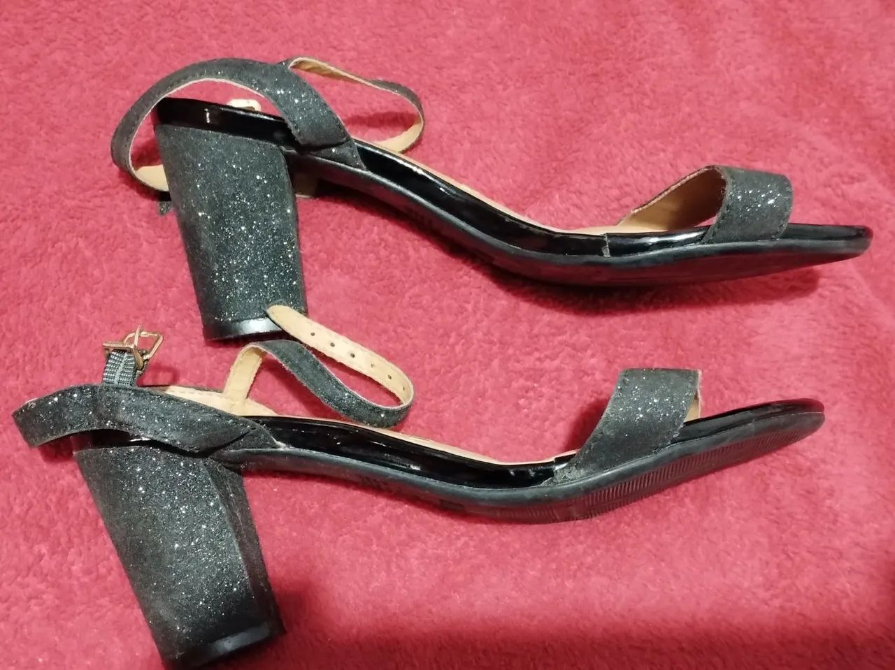 Sandália salto alto preta - Foto 2