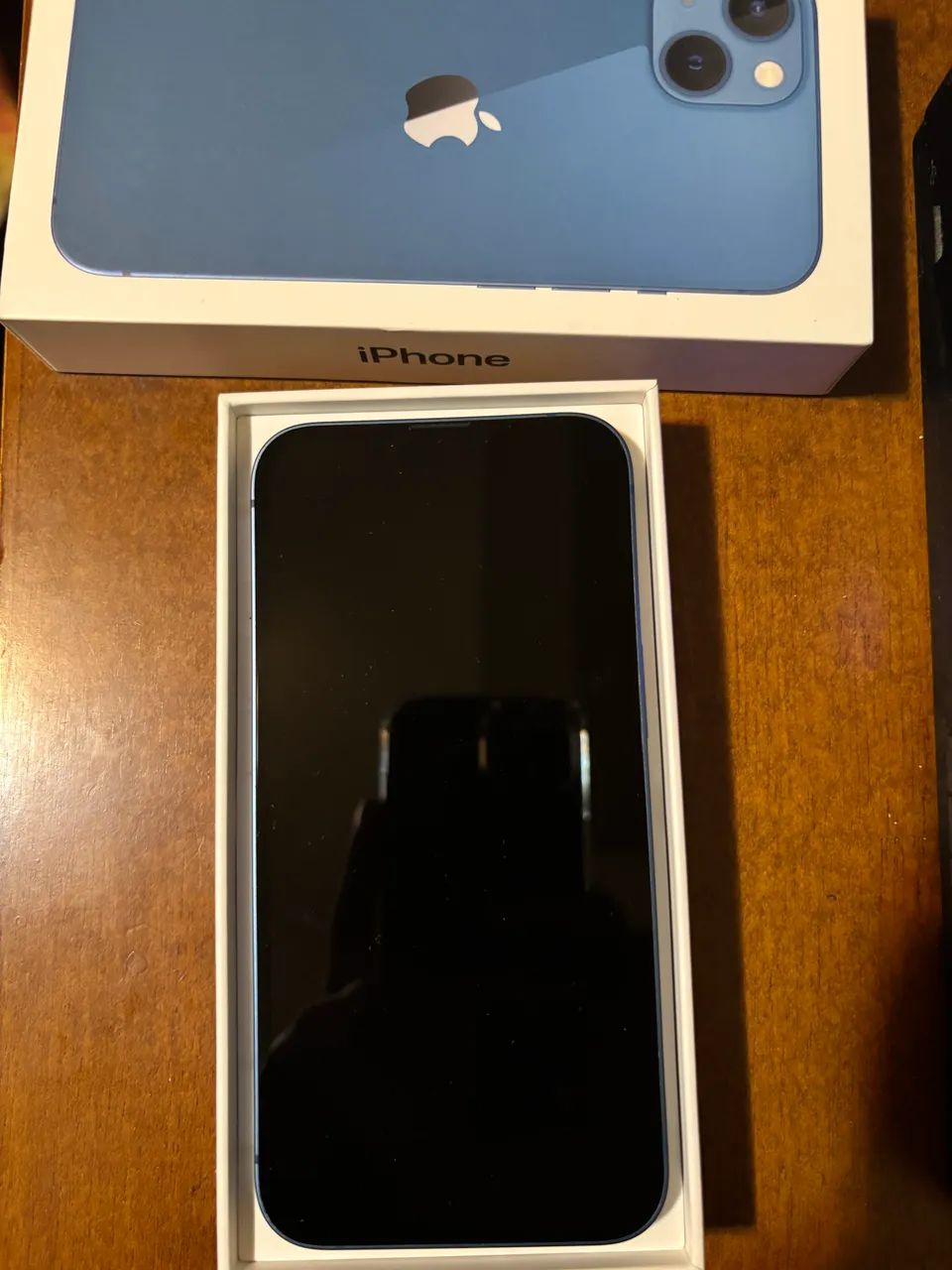 iPhone 13 256gb azul (impecável e com 3 meses de garantia pela