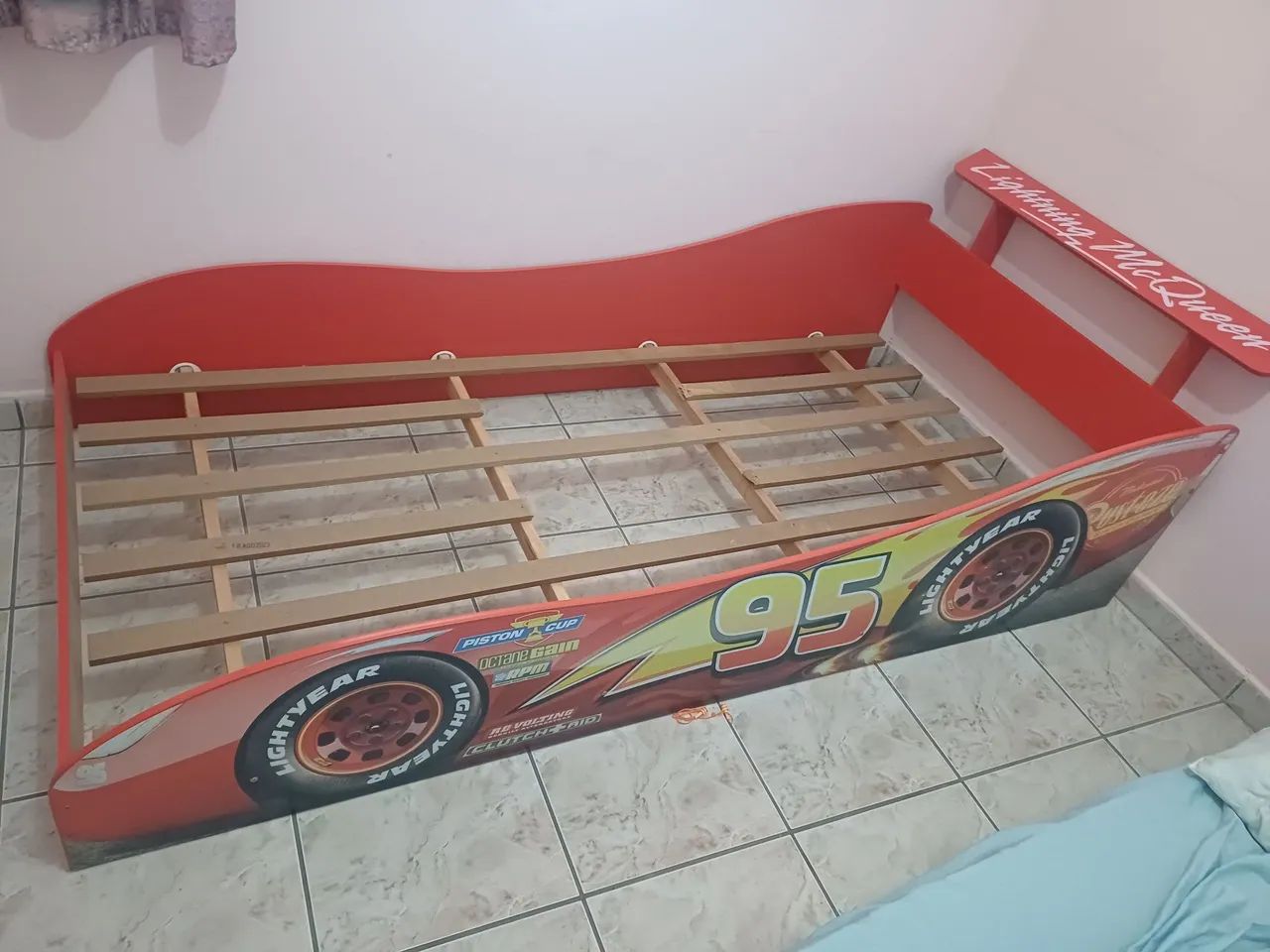 Cama infantil mcqueen com colchão  - Foto 2