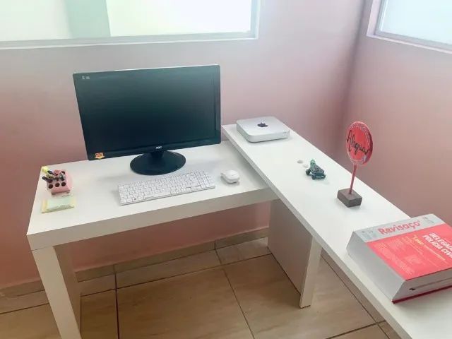 Mesa Office para Computador com Tampo Giratório 360° 64962148597762124