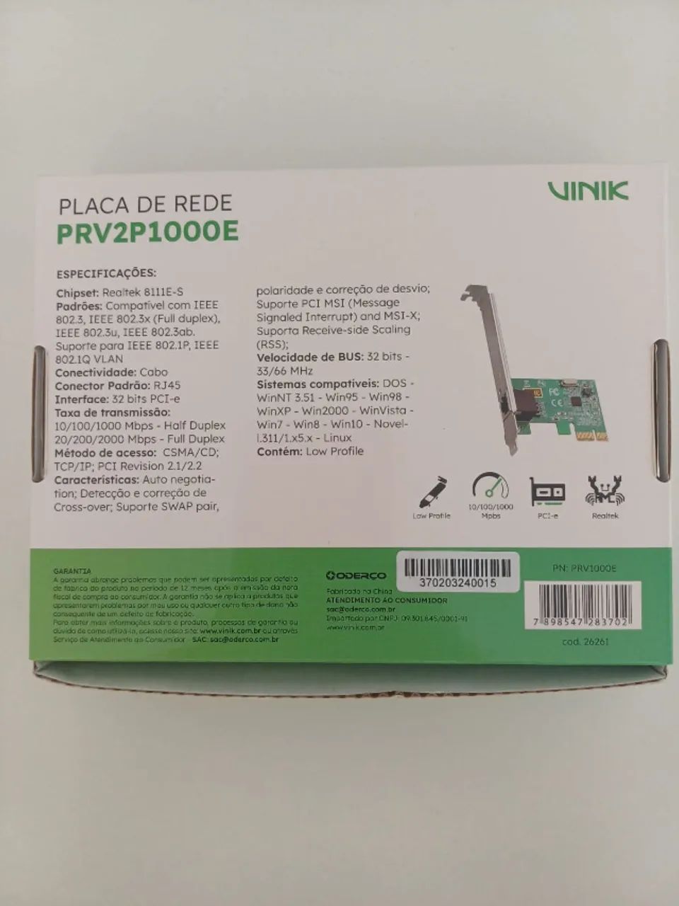 Placa de rede PCI-E GIGABIT - Foto 2